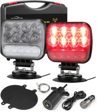 Wireless LED Trailer Light Kit Magnetic Towing Tail Light Portable Universal Sto