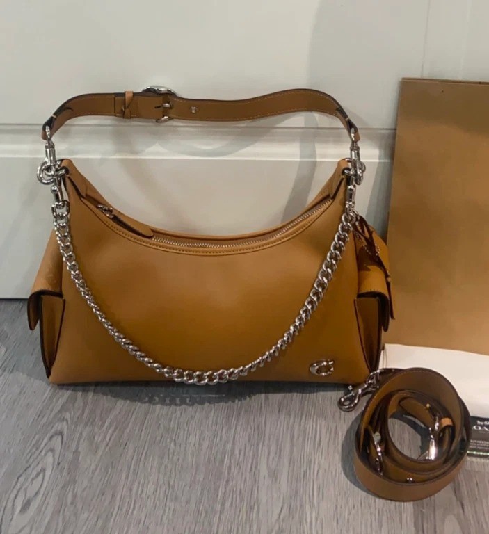 新品、未使用 ❤️COACH❤️CAM20 ポケットジュリエット バッグ 30 COACH Pocket Juliet 30 Shoulder Honey Brown CAM20 Outlet NEW | eBay