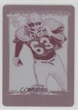 2008 Legends Printing Plate Magenta Front 1/1 Mike Singletary #54 HOF 11z5