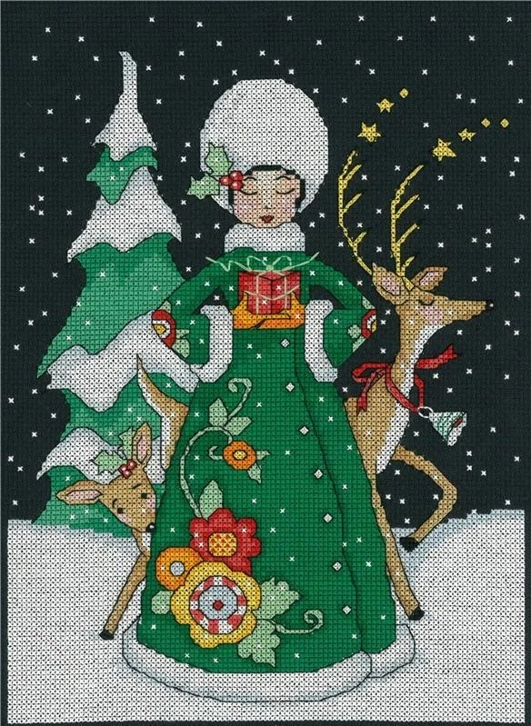 Mary Engelbreit Counted Cross Stitch Pattern Leaflet ~ Small Gift ~ 3275 - Image 2 of 2