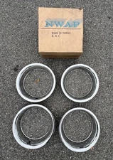 Vintage 15 Inch Classic Car Truck Beauty Wheel Trim Ring Set Hot Rod Ratrod