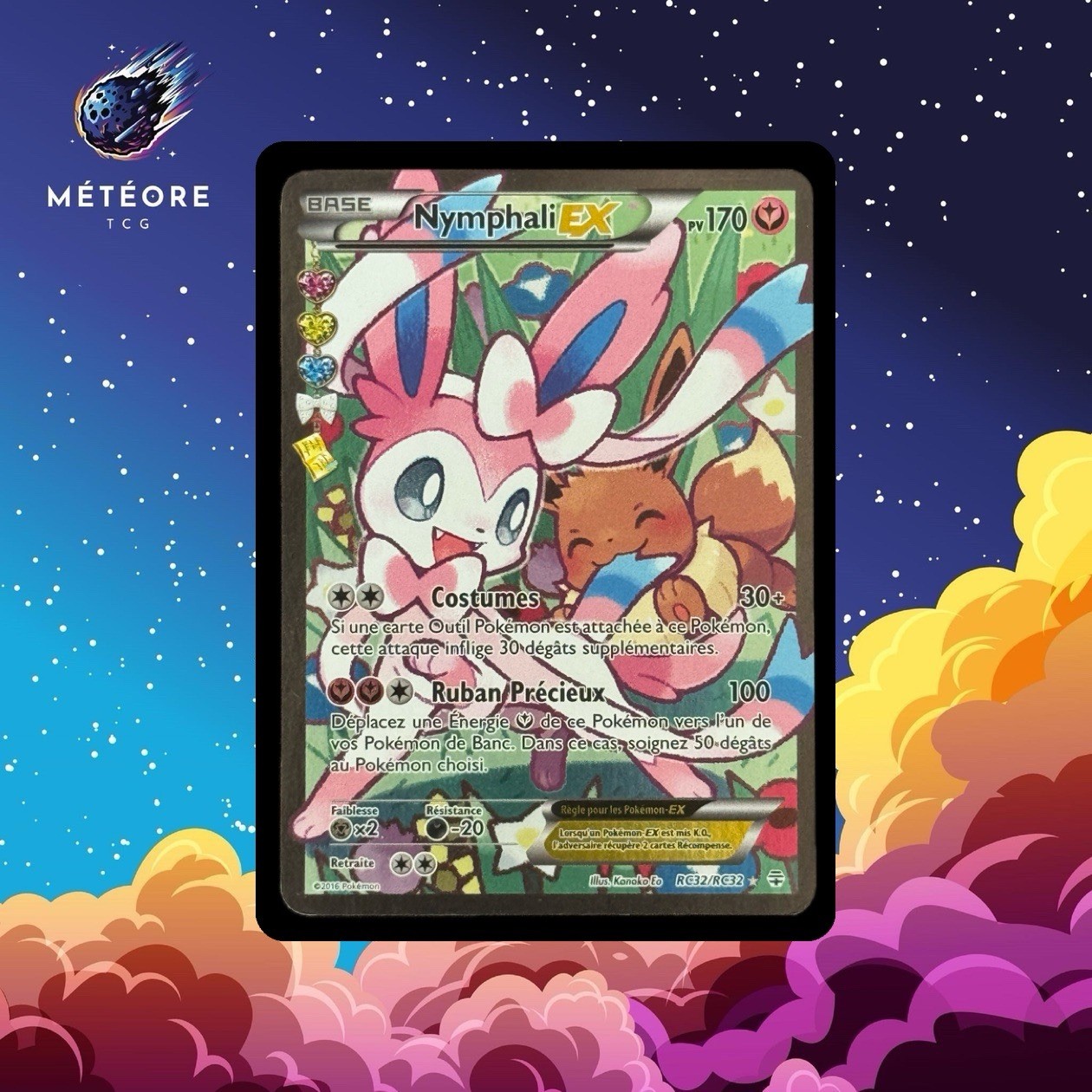 Carte Pokémon Nymphali EX RC32/RC32 XY Générations Fr
