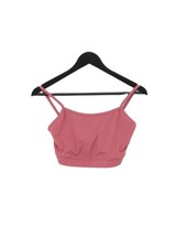 In The Style Women's T-Shirt UK 10 Pink Polyester with Elastane Sleeveless Basic