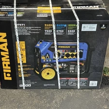 Firman T07571 9400W Peak 7500W Running Tri Fuel (GAS, LPG, NG Portable Generator