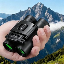 Portable 8X21 HD Powerful Folding Binoculars Long Range Mini Telescope with BAK