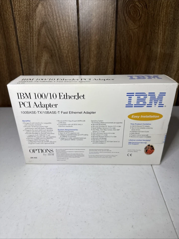 NEW IBM 100/10 Etherjet PCI Adapter 100BASE-TX/10BASE-T - Image 3 of 4