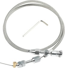 36" Throttle Cable Kit, Braided Throttle Cable, Steel Braided Throttle Cable Rep