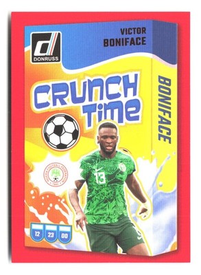 2024-25 Donruss #15 Victor Boniface Crunch Time Red