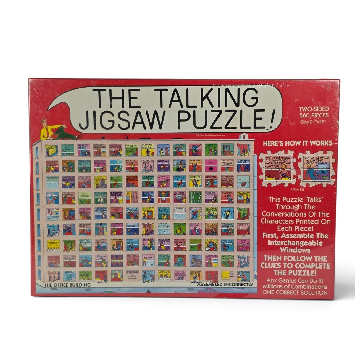 Buffalo Games The Talking Jigsaw Puzzle Two-Sided 560 Piece