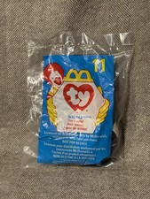 McDonald's Ty Teenie Beanie Babies #11 WADDLE the Penguin Plush Toy (1998)