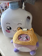 Lankybox Large Plastic Singing Milky Milk Jug Container Empty. PLUS Plushy