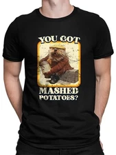 Funny Mashed Potatoes Vintage Graphic T-shirt Men's