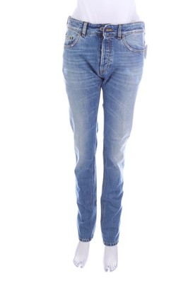 MAURO GRIFONI Used Look Straight Cut Jeans W30 denimblau