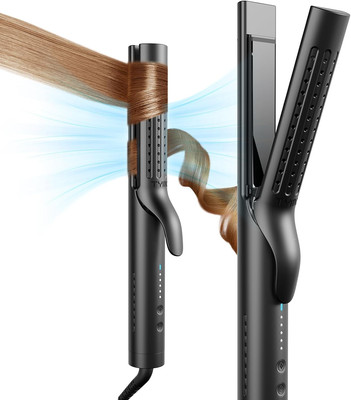 Airflow 2.0 Curling Iron Flat Iron - Hair Straightener and Curler 2 in 1, 1.25 I