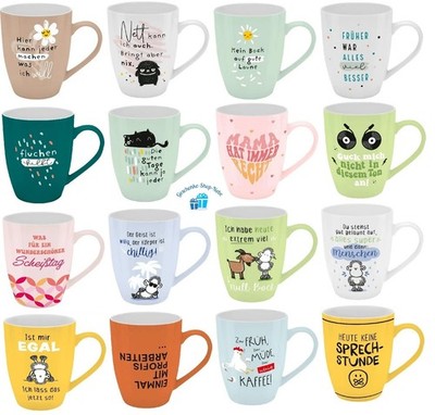Sheepworld Kaffeetasse mit Spruch, Serie ''Böse Becher'', ca. 350ml, 33 Motive