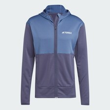 Adidas Men's Terrex Xperior Light Fleece Hooded Jacket Navy S M L XL RRP £85