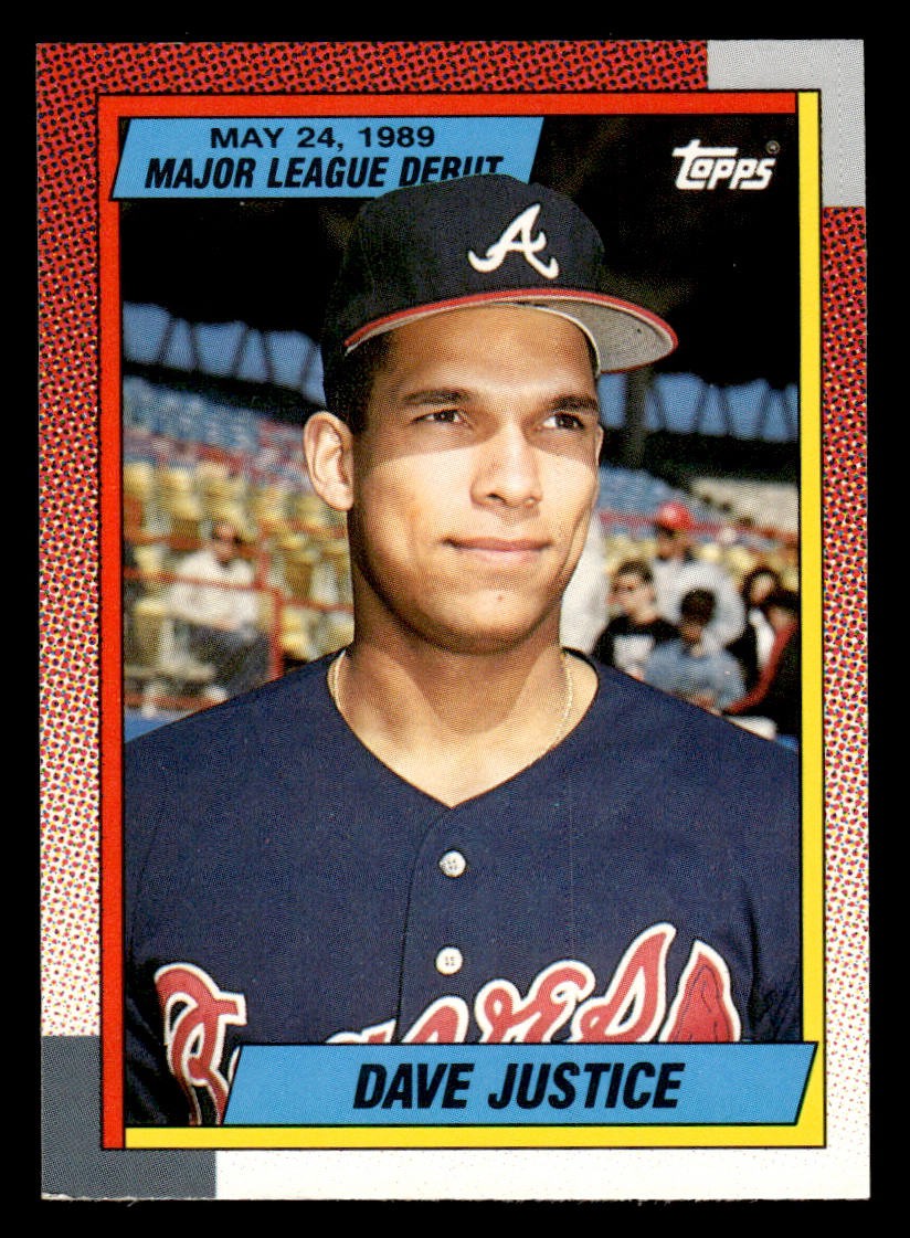 Dave Justice 1990 Topps Major League Debut 1989 #65