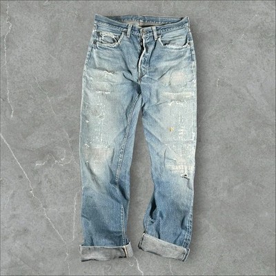 Vintage Levi's 501 Jeans Mens 32x34 Blue 1960s Big Capital E Selvedge #6 Stamp