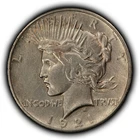 1921 $1 Silver Peace Dollar - High Relief Key Date - AU - SKU-B5507