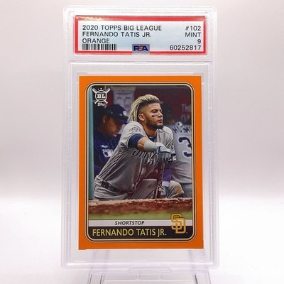 2020 TOPPS BIG LEAGUE FERNADO TATIS JR. ORANGE #102 MINT PSA 9