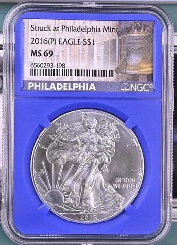 2016 (P) $1 Silver Eagle NGC MS69 30th Anniversary Struck at Philadelphia