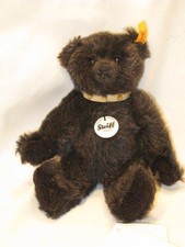 Plush Toy Steiff Alpaca Teddy Bear Series Black Brown Mohair Classic 7.08 inches