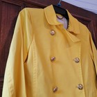 NWOT-J.CREW Bright Yellow Trudy Double Breasted Peacoat Blazer Coat Size 4 — photo 5