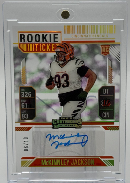 2024 Panini Contenders - Rookie Ticket McKinnley Jackson GOLD Auto /10