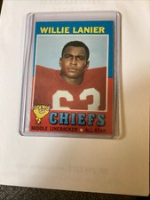 1971 Topps Willie Lanier Rookie #114 football card Kansas City Chiefs