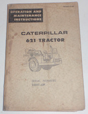 Caterpillar 621 Tractor 23H1 - UP Operation and Maintenance Instructions