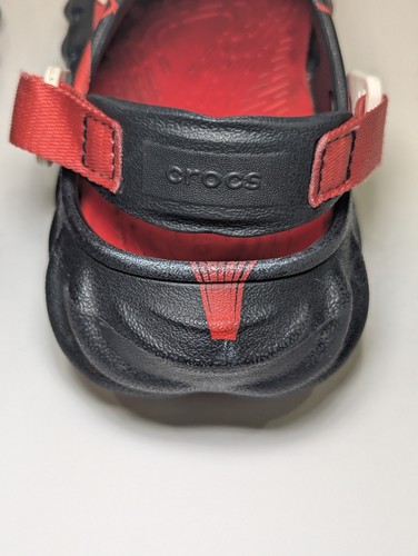 Crocs X Marvel Team Spider-Man Echo Clog Black Red Kids Size Junior 3 - J3 - Picture 15 of 16