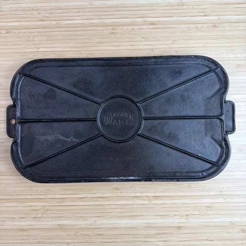 VINTAGE 1960’S WAGNER WARE 17/9  INCH LONG CAST IRON GRIDDLE