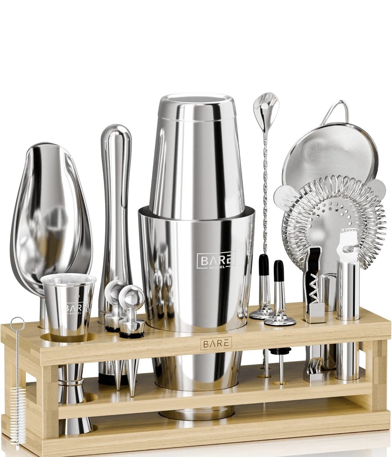 Bare Barrel Bartender Kit Cocktail Shaker