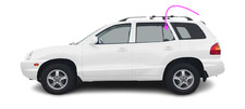 Fits: 2001-2006 Hyundai Santa Fe 4D Suv Driver Side Left Rear Vent Window Glass