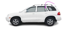 Fits: 2001-2006 Hyundai Santa Fe 4D Suv Driver Side Left Rear Vent Window Glass