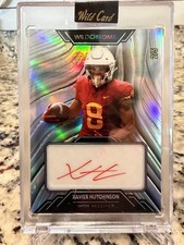 2023 Wild Card Wild Chrome Autograph 2/5 Xavier Hutchinson Encased