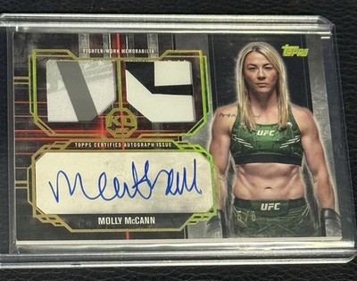 2025 Topps Knockout Tier 1 Dual Relic Auto Molly  Meatball  McCann /8 TRA-MM