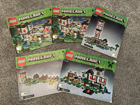 LEGO Minecraft: The Fortress 21127 Used Complete set! and manuals