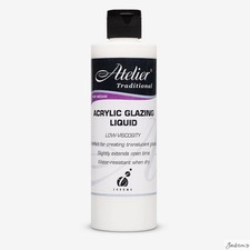 Atelier Traditional Acrylic Glazing Medium 250ml For Translucent Gloss Layers