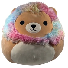 Leonard the Rainbow Mane Lion Squishmallow Large 16" Plush Fluffy Stuffed Animal