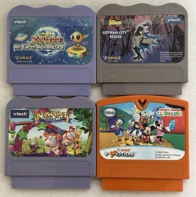 VTech V.Smile Learning Content System Video Game Cartridges Lot of 4