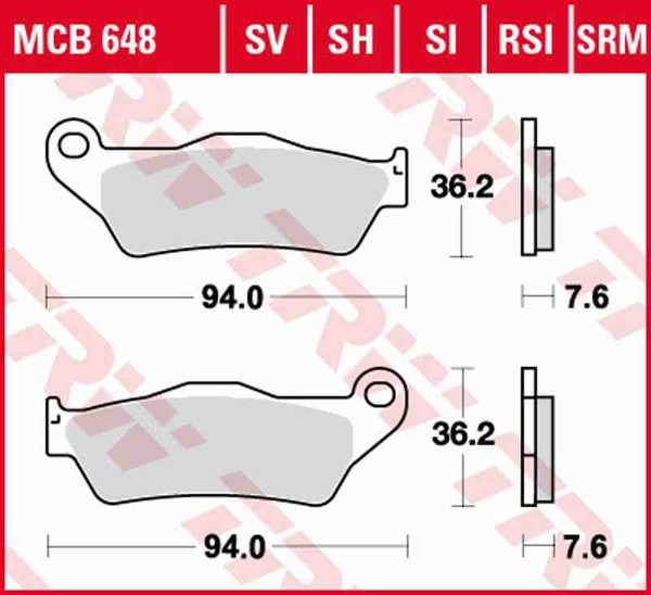 MCB648EC Bremsbelag Alfer Aprilia Benelli Cagiva Ccm Bmw Gas Gas Highland Husabe-image