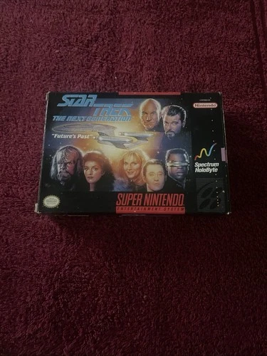Star Trek: The Next Generation: Future's Past Super Nintendo SNES Near Mint Cond