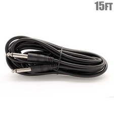 15FT 1/4" 6.35mm Male to Male TS Mono Audio Cable Instrument Guitar Cord Nickel