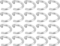 200 StüCk Biegeringe Edelstahl, 5 Mm Spaltringe Metall 0,8 Mm Dicke Offene Ringe
