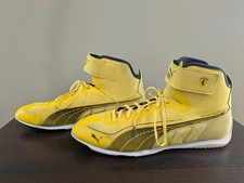 Puma x Ferrari Speed Cat Super Lite High Ankle Racing Shoes Yellow - Mens 13