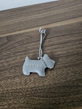  3D Radley Dog grey Leather Bag Charm, Tag  In Good Condition 
