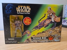 Star Wars The Power of the Force Kenner 1997 Speeder Bike Princess Leia New