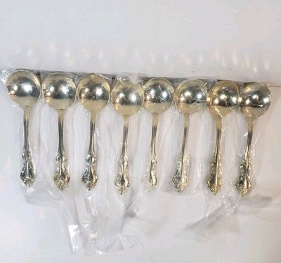 RSVP TG RXV2 Indonesia Flatware Gold 8 Electroplate Soup Spoons