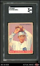1933 Goudey #15 Vic Sorrell Tigers SGC 3 - VG